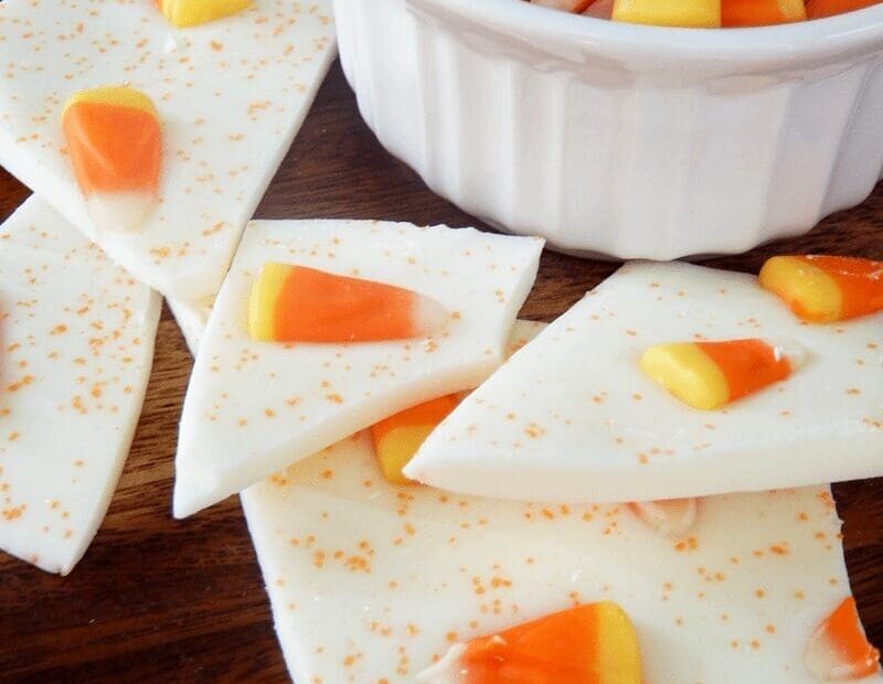 Candy Cane Recipe: Candy Corn Bark