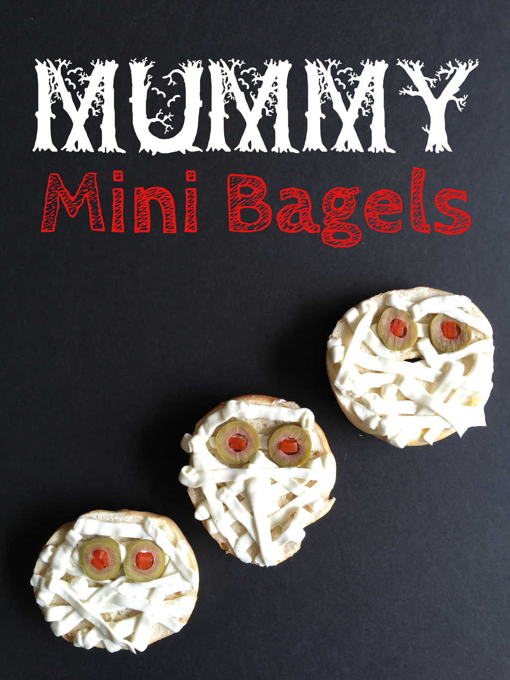 Halloween Bagels