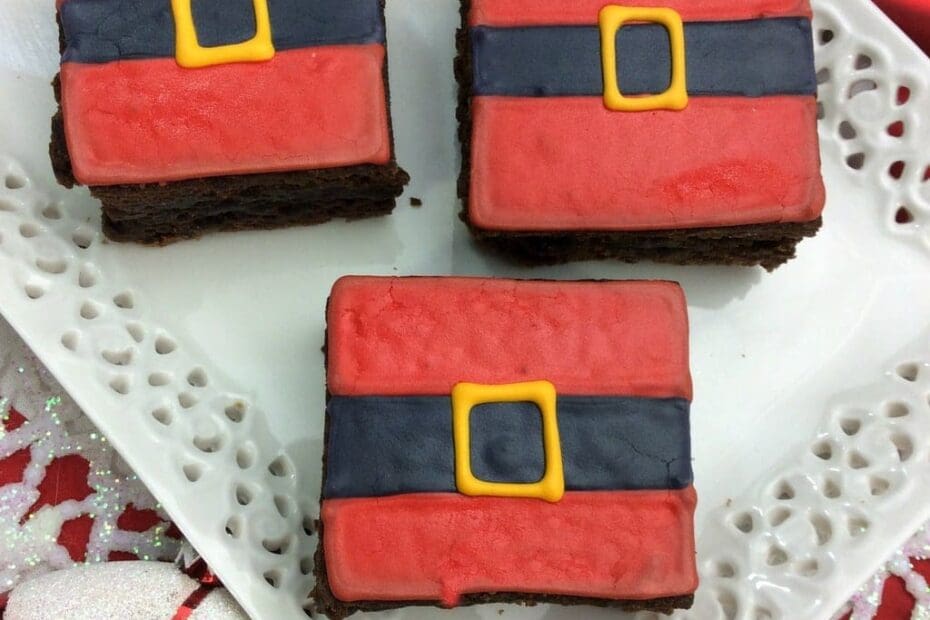 Santa Belt Brownies