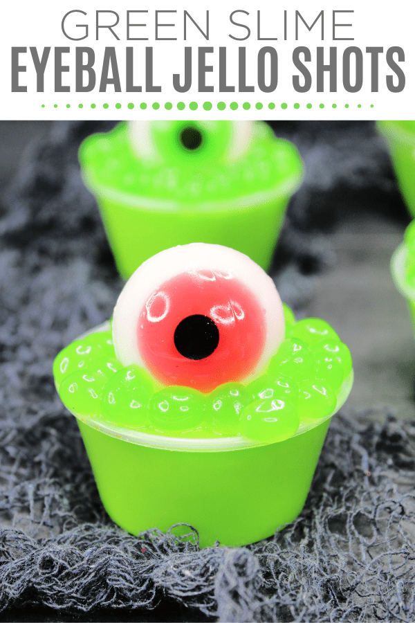 Green Slime Eyeball Jello Shots