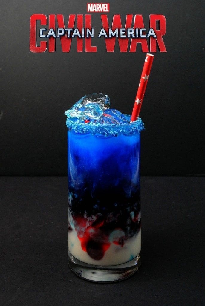 Civil War Captain America cocktail