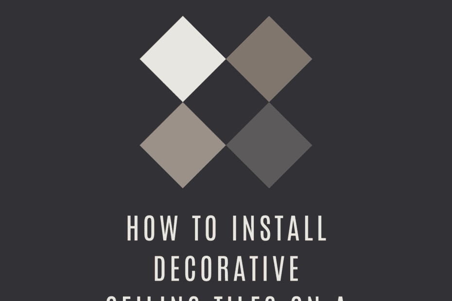 How to Install Decorative Ceiling Tiles on a Budget