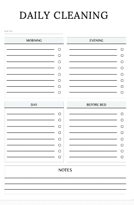 Cleaning Planner